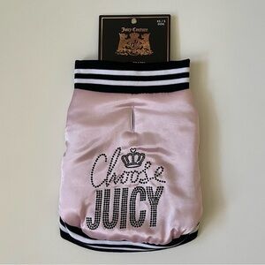 Juicy Couture Pink Satin Dog Bomber Jacket - XS/S